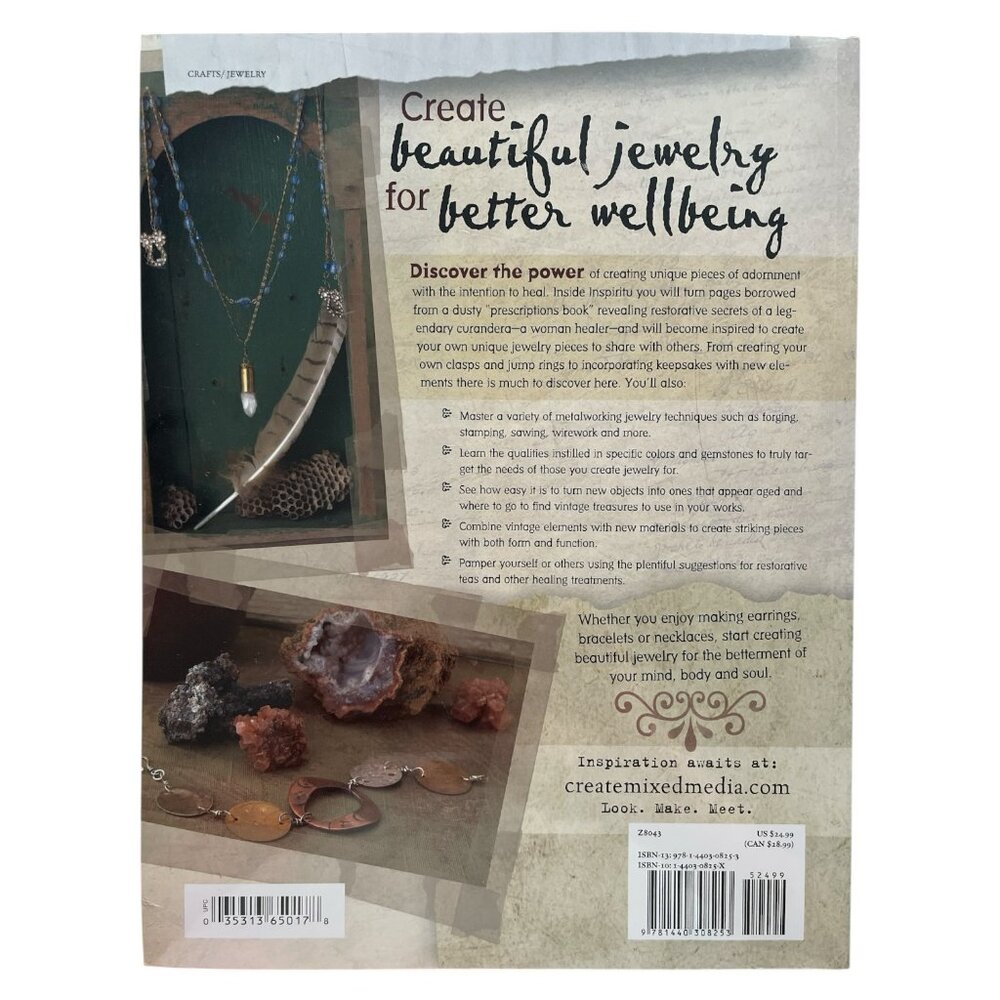 BK137 New Book INSPIRITU JEWELRY Soft Cover By Marie French in Shrink Wrap - Picture 2 of 2